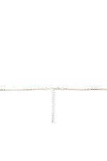 Saint Laurent Cigarette Necklace in Silver, view 3, click to view large image.