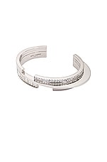 Saint Laurent Strass Bracelet in Palladium & Crystal, view 1, click to view large image.