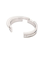 Saint Laurent Strass Bracelet in Palladium & Crystal, view 3, click to view large image.