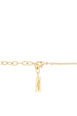 Saint Laurent YSL Necklace in Gold, view 4, click to view large image.