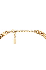 Saint Laurent Court Necklace in Or Laiton, view 4, click to view large image.