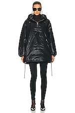 Saint Laurent Half Zip Jacket in Noir, view 2, click to view large image.