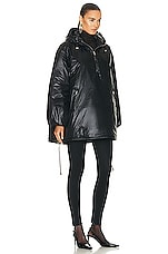 Saint Laurent Half Zip Jacket in Noir, view 3, click to view large image.