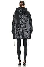 Saint Laurent Half Zip Jacket in Noir, view 4, click to view large image.