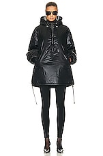 Saint Laurent Half Zip Jacket in Noir, view 5, click to view large image.
