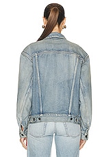 Saint Laurent Denim Jacket in Sunny Sky Blue, view 3, click to view large image.