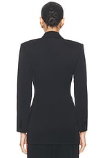 Saint Laurent Tailored Blazer in Noir, view 3, click to view large image.