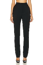 Saint Laurent Tailored Pant in Noir, view 1, click to view large image.