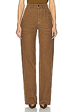 Saint Laurent Baggy Wide Leg Pant in Fall Leaf, view 1, click to view large image.