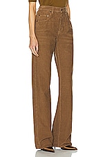 Saint Laurent Baggy Wide Leg Pant in Fall Leaf, view 2, click to view large image.