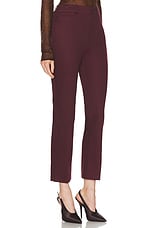 Saint Laurent Bootcut Pant in Aubergine, view 2, click to view large image.
