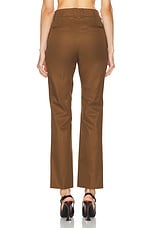 Saint Laurent Bootcut Pant in Ecorce, view 3, click to view large image.