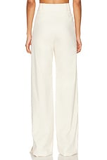Saint Laurent Bootcut Pant in Blanc Casse, view 3, click to view large image.