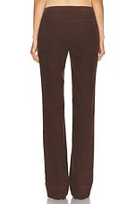 Saint Laurent Bootcut Pant in Bitter Chocolate, view 4, click to view large image.