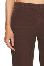 Saint Laurent Bootcut Pant in Bitter Chocolate, view 6, click to view large image.