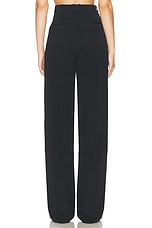 Saint Laurent Straight Leg Trouser in Noir, view 4, click to view large image.