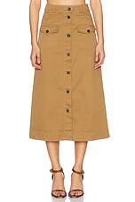 スカート Saint Laurent SS25 Midi skirt (817344Y04VY 2100) midi skirt in cotton serge SAINT LAURENT 817344 Y04VY2100