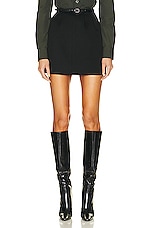 Saint Laurent Mini Skirt in Noir | FWRD