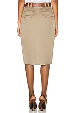 Saint Laurent Pencil Skirt in Magestic, view 3, click to view large image.