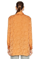 Saint Laurent Western Blouse in Orange, view 3, click to view large image.
