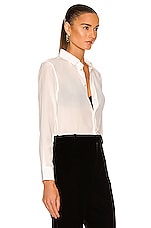 Saint Laurent Classic Collar Shirt in Shell, view 2, click to view large image.