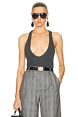 Saint Laurent Tank Top in Gris Chine Moyen, view 1, click to view large image.