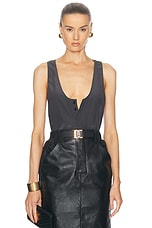 Saint Laurent Tank Top in Tempete, view 1, click to view large image.