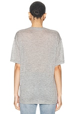 Saint Laurent Oversized T-shirt in Gris Chine, view 3, click to view large image.