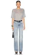 Saint Laurent Oversized T-shirt in Gris Chine, view 4, click to view large image.