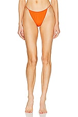 Saint Laurent Bikini Bottom in Orange, view 1, click to view large image.