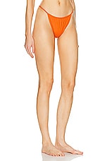 Saint Laurent Bikini Bottom in Orange, view 2, click to view large image.