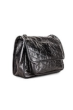 Saint Laurent Medium Niki Chain Shoulder Bag in Black, view 4, click to view large image.