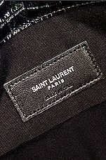 Saint Laurent Uptown Medium Envelope Clutch in Black, view 6, click to view large image.