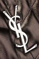 Saint Laurent Small Monogramme Puffer Loulou Shoulder Bag in Black, view 8, click to view large image.