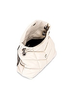 Saint Laurent Small Puffer Shoulder Bag in Crema Soft, view 5, click to view large image.