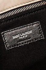 Saint Laurent Small Puffer Shoulder Bag in Crema Soft, view 7, click to view large image.