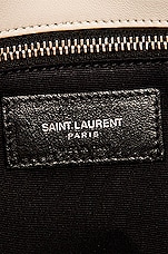 Saint Laurent Medium Monogramme Puffer Loulou Shoulder Bag in Crema Soft, view 8, click to view large image.