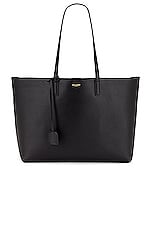 Saint Laurent East West Shopping Bag in Black, view 1, click to view large image.