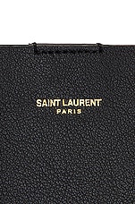 Saint Laurent East West Shopping Bag in Black, view 7, click to view large image.
