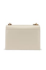Saint Laurent Medium Sunset Monogramme Bag in Crema Soft, view 3, click to view large image.