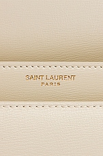 Saint Laurent Medium Sunset Monogramme Bag in Crema Soft, view 7, click to view large image.