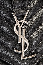 Saint Laurent Medium College Monogramme Bag in Black, view 8, click to view large image.