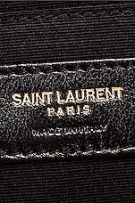 Saint Laurent Medium Lou Monogramme Bag in Crema Soft, view 7, click to view large image.