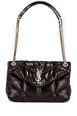 Saint Laurent Small LouLou Monogramme Bag in Black, view 6, click to view large image.