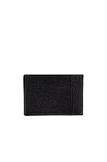 Saint Laurent Leather Wallet in Black, view 2, click to view large image.