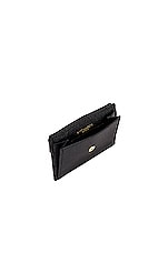 Saint Laurent Leather Wallet in Black, view 4, click to view large image.