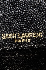 Saint Laurent Leather Wallet in Black, view 5, click to view large image.