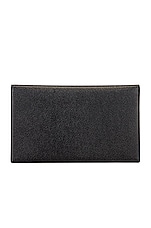 Saint Laurent Medium Clutch in Black, view 3, click to view large image.