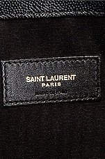Saint Laurent Medium Clutch in Black, view 6, click to view large image.