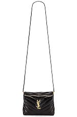Saint Laurent Toy Loulou Bag in Nero, view 6, click to view large image.